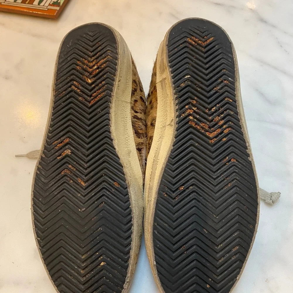 Golden goose low top leopard sneakers